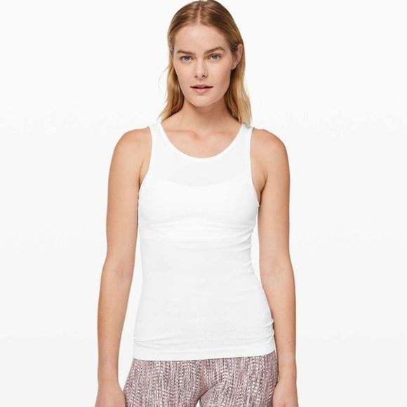 lululemon athletica Tops - Lululemon White Seek Simplicity Tank Top